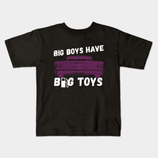 Big Boys Have Big Car Toys Petrolhead Kids T-Shirt